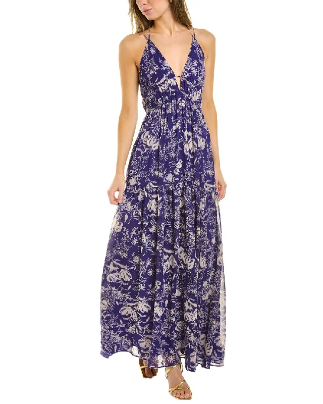 Women's maxi dress lazy flow -ba&sh Tie-Back Maxi Dress