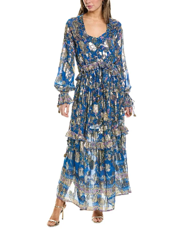 Women's maxi dress lush flow -Hemant & Nandita Maxi Kaftan Dress