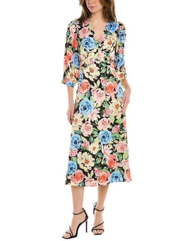 ladies-midi-dress-zip-front-zen-Maggy London Satin Midi Dress