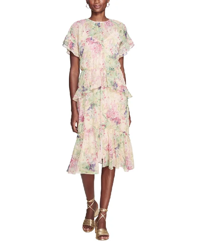 ladies-midi-dress-brunch-breeze-Marchesa Notte Lita Printed Midi Dress