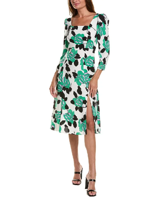 ladies-midi-dress-mono-majesty-Diane von Furstenberg Joanna Midi Dress