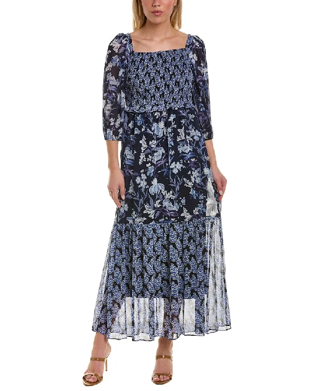 ladies-midi-dress-flattering-flow-Taylor Smocked Midi Dress