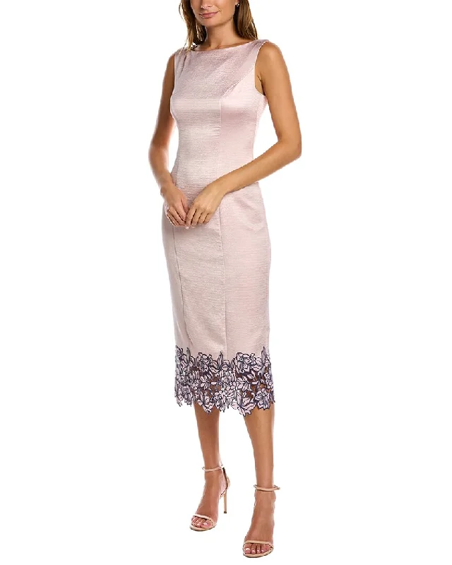 ladies-midi-dress-heather-harmony-JS Collections Dawn Boat Neck Midi Dress