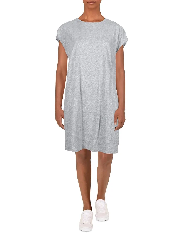 ladies-midi-dress-party-poise-Womens Comfy Midi T-Shirt Dress