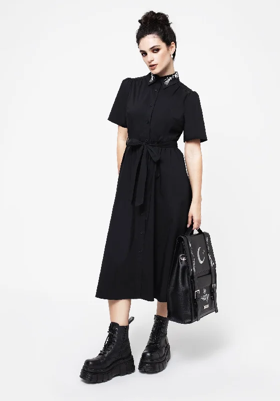 ladies-midi-dress-tulle-treasure-Tempora Embroidered Midi Shirt Dress