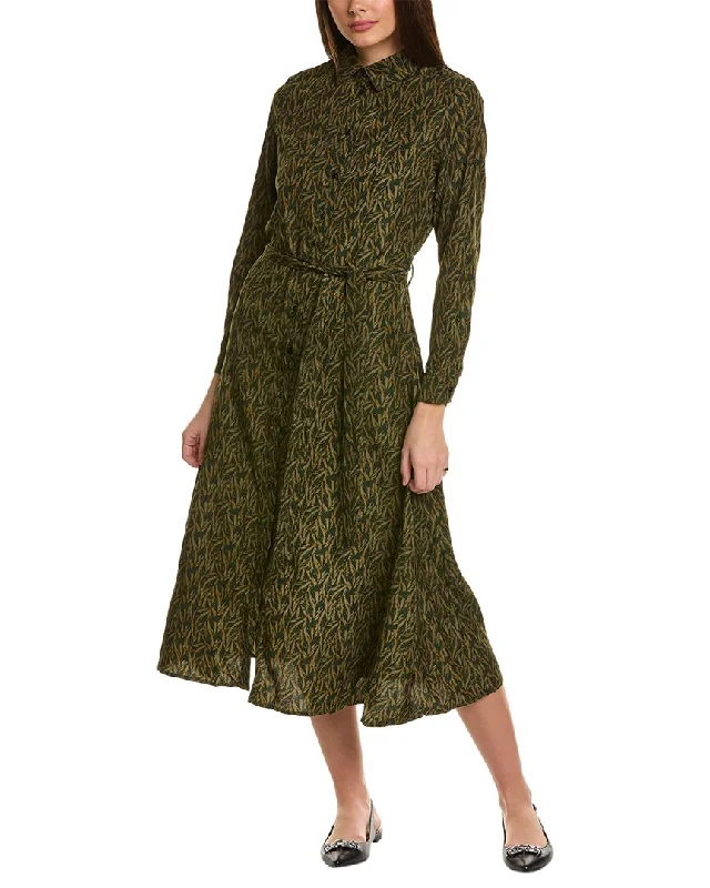 Women's maxi dress grit sweep -YAL New York Maxi Shirtdress