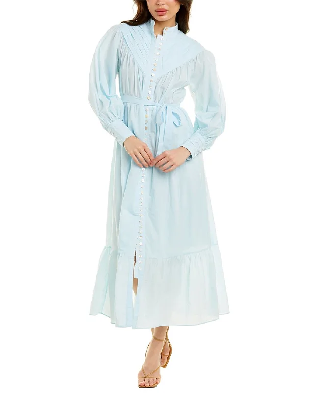 ladies-midi-dress-lapis-luster-Beulah Long Sleeve Midi Dress