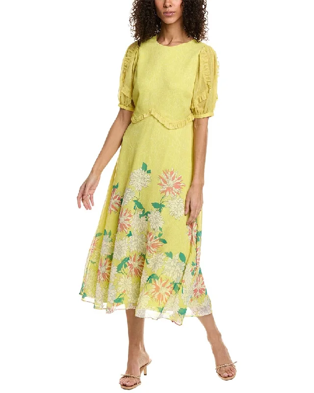 ladies-midi-dress-forest-finesse-Ted Baker Midi Tea Dress