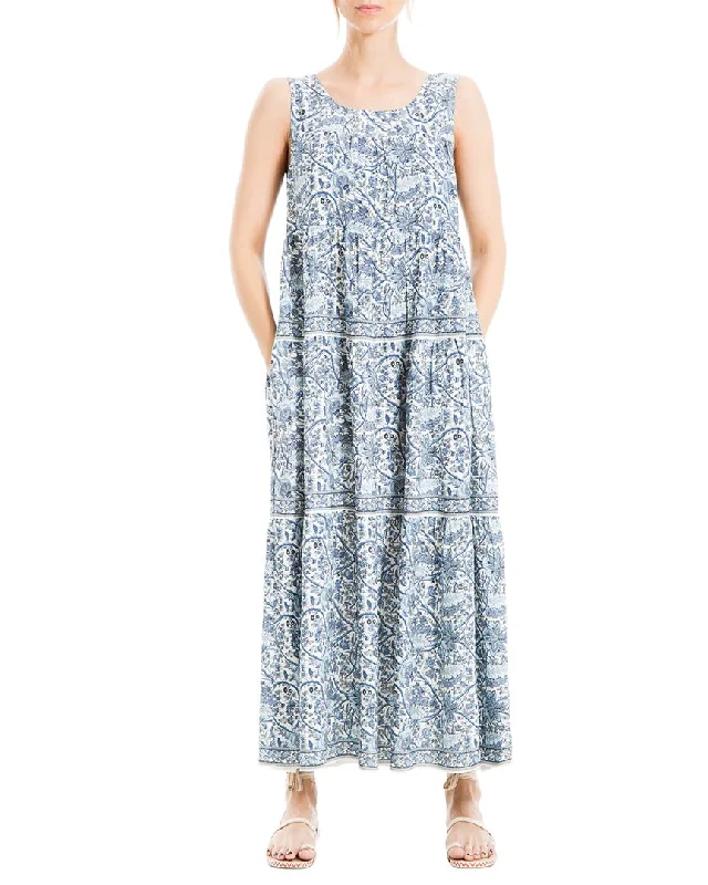 Women's maxi dress grit sweep -Max Studio Sleeveless Maxi Dress