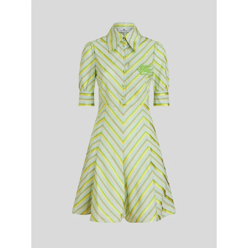 ladies-shirt-dress-structured-fit-SHIRT DRESS WITH DEGRADÉ STRIPES