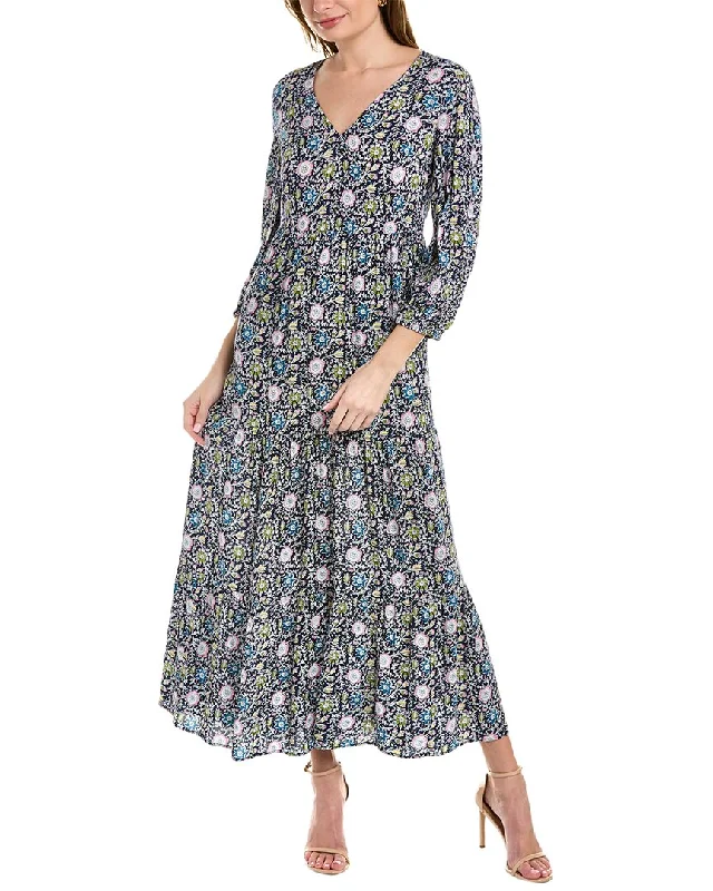 Women's maxi dress loose flow -Boden Blouson Sleeve Maxi Dress