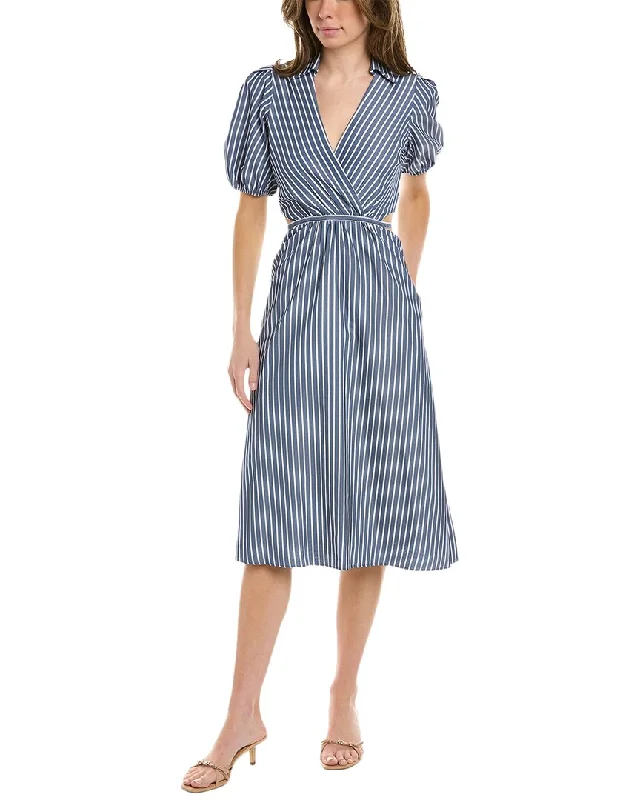 ladies-midi-dress-sustainable-sweep-MAISON TARA Midi Dress