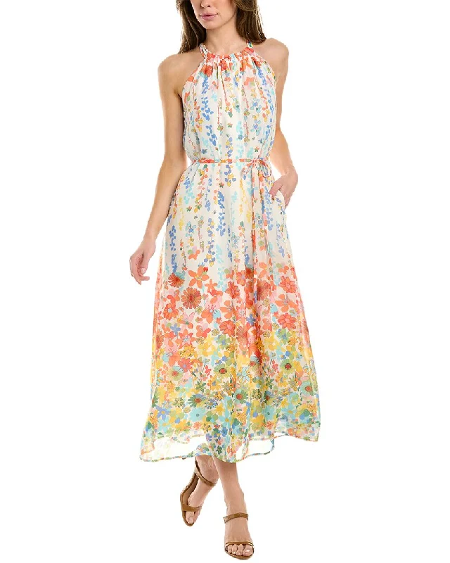 ladies-midi-dress-runway-ripple-Maggy London Halter Midi Dress