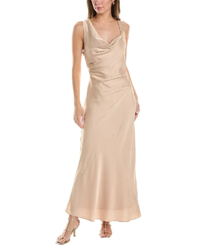 Women's maxi dress dusk sweep -Maggy London Cowl Neck Maxi Dress