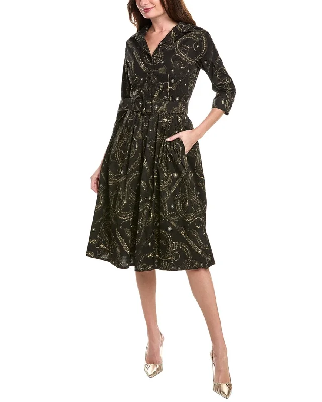 ladies-shirt-dress-fitted-bodice-Samantha Sung Audrey Shirtdress