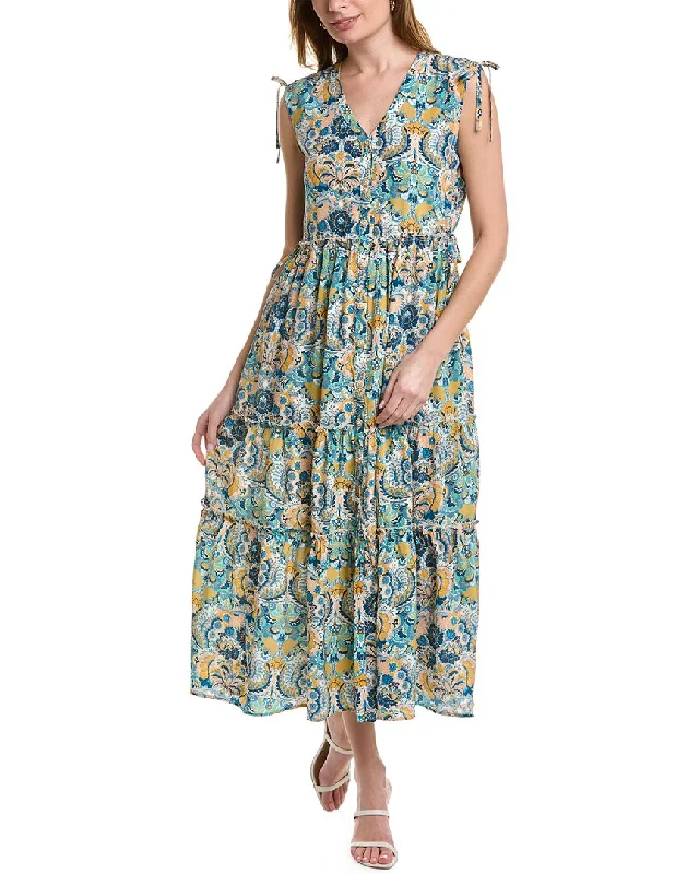 Women's maxi dress meal flow -tyler böe Beky Silk Maxi Dress