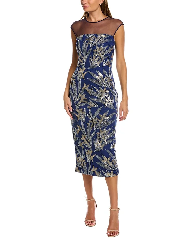 ladies-midi-dress-flowy-finesse-JS Collections Miley Illusion Midi Dress