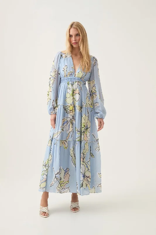 Women's maxi dress brew flow -Romantica Voile Maxi Dress