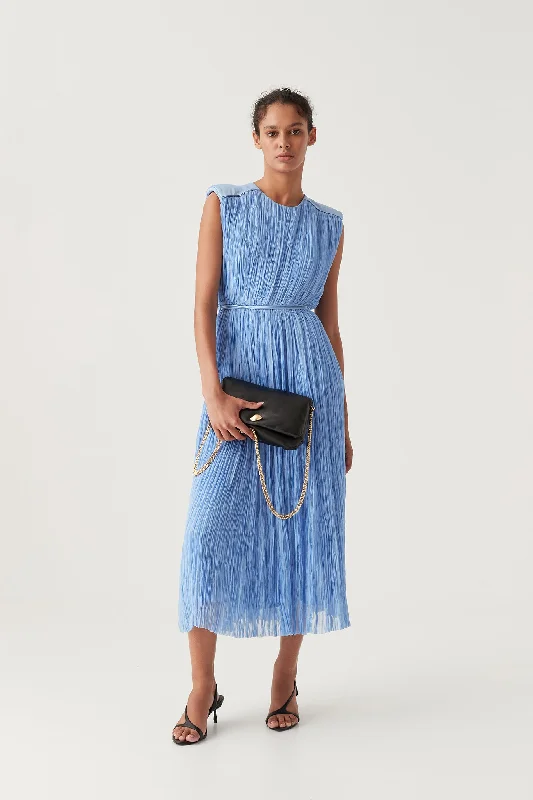 ladies-midi-dress-date-night-dream-Solstice Pleated Midi Dress