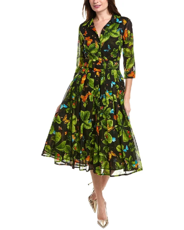 ladies-shirt-dress-cap-sleeve-Samantha Sung Audrey Shirtdress