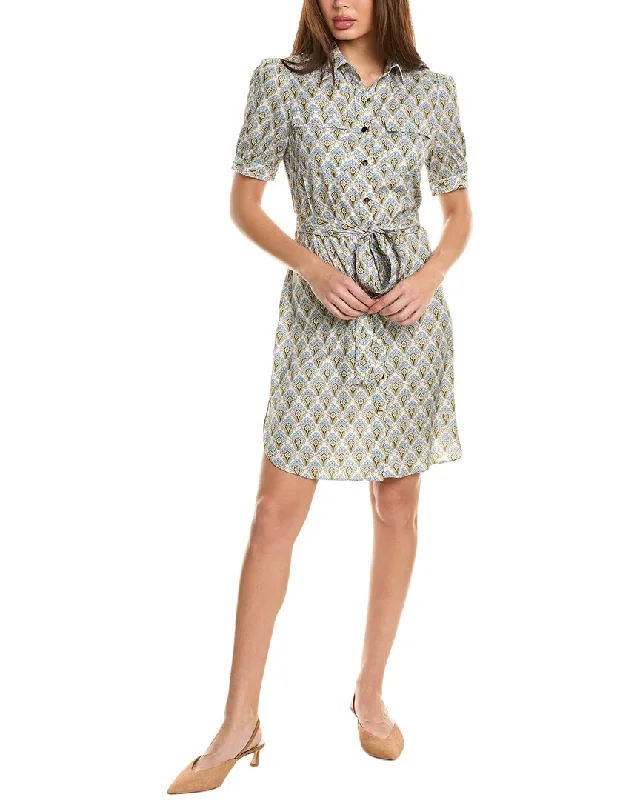 ladies-shirt-dress-periwinkle-soft-Stellah Mini Shirtdress