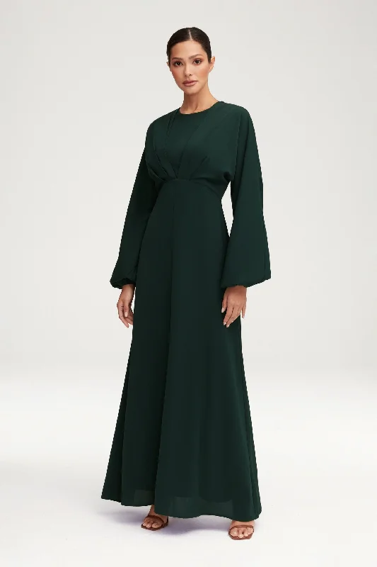 Women's maxi dress gloss ripple -Karina Dolman Sleeve Maxi Dress - Emerald