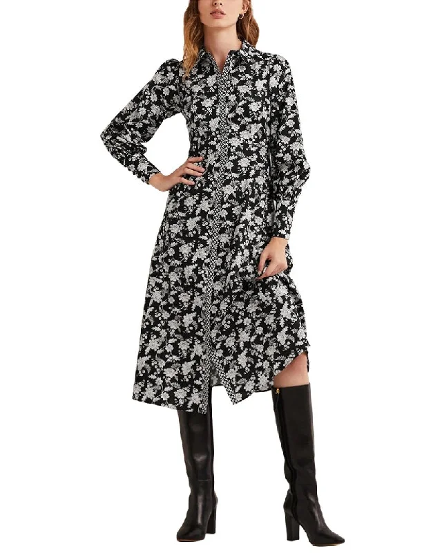 ladies-midi-dress-viral-vision-Boden Empire Midi Shirt Dress