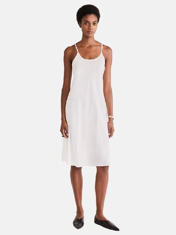 ladies-midi-dress-lightweight-luxe-Midi Slip Dress in White