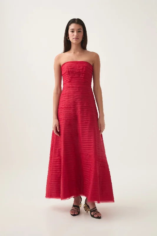 Women's maxi dress vow sweep -Soundscape Maxi Dress