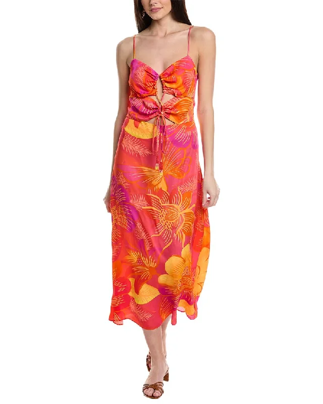 ladies-midi-dress-dainty-dream-FARM Rio Summer Garden Ombre Midi Dress