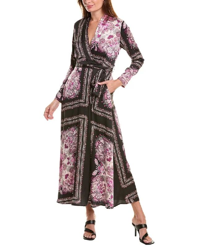 Women's maxi dress past flow -Gracia Paisley Maxi Dress