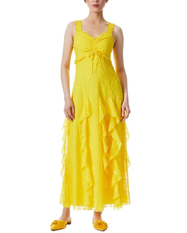 Women's maxi dress now ripple -alice + olivia Rue Godet Maxi Dress