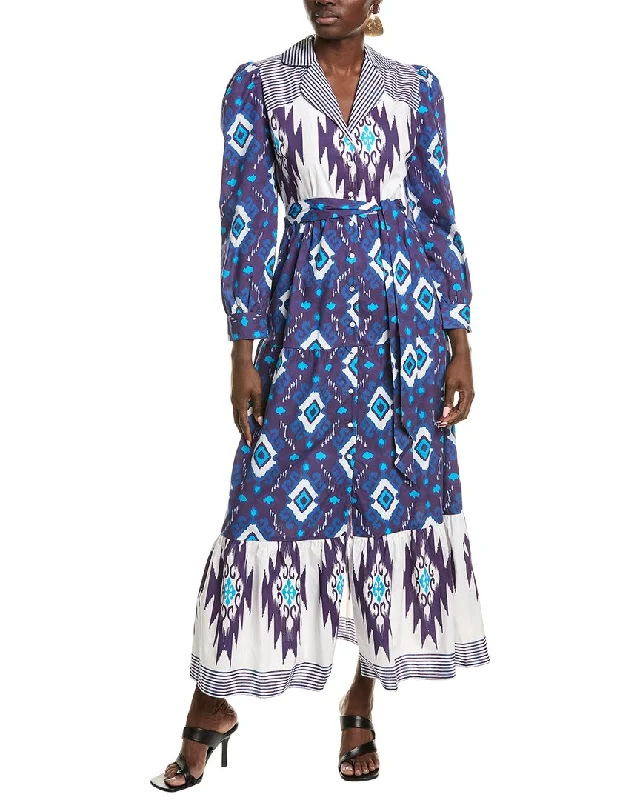 ladies-shirt-dress-open-back-Garrie B Midi Shirtdress