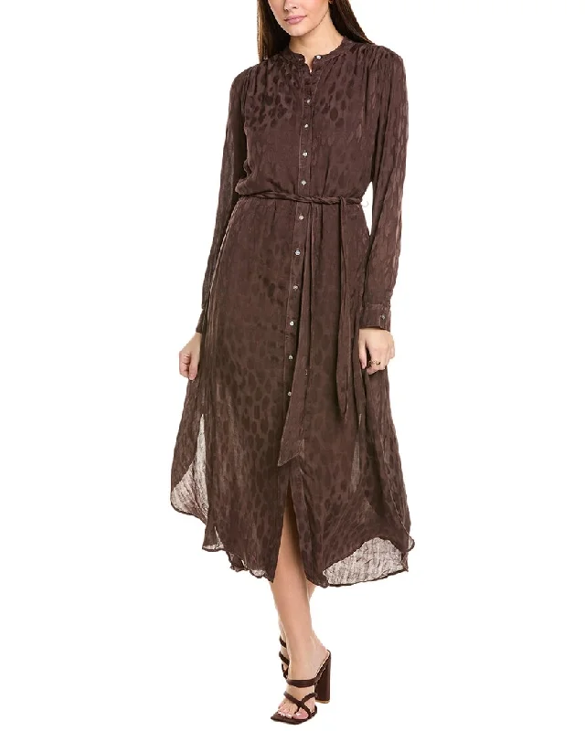 Women's maxi dress zip flow -Bella Dahl Flowy Hem Maxi Dress