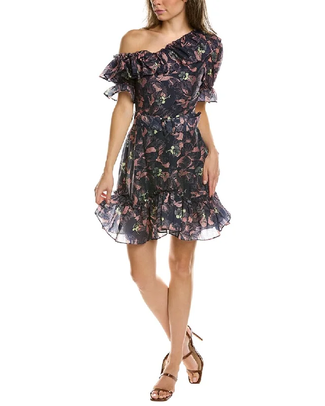 ladies-mini-dress-high-waist-hype-Ted Baker Off-The-Shoulder Mini Dress