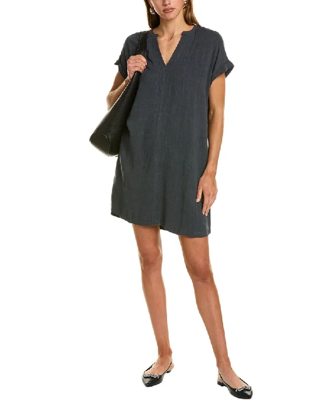 ladies-shirt-dress-lightweight-linen-Splendid Pippa Linen-Blend Shirtdress