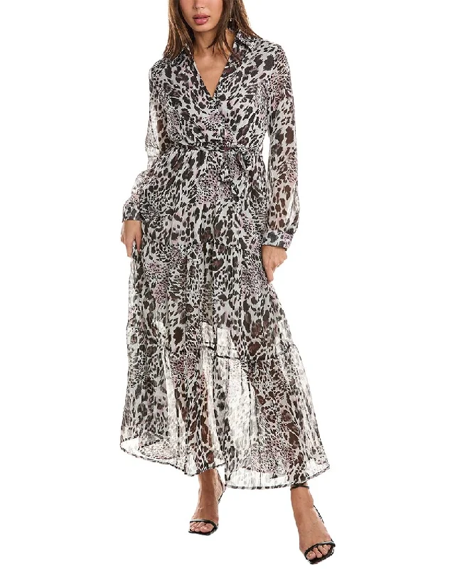 Women's maxi dress tune flow -ANNA KAY Stellar Silk-Blend Maxi Dress