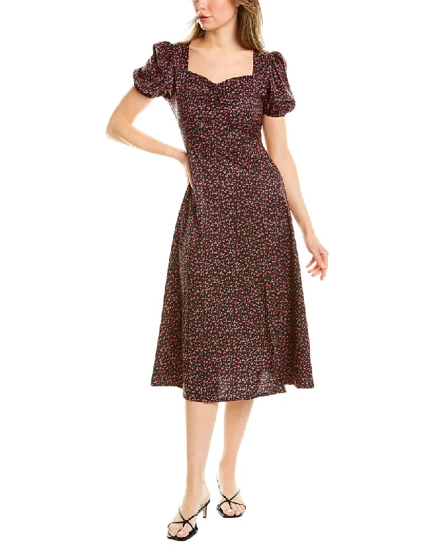 ladies-midi-dress-photo-prance-Stellah Puff Sleeve Midi Dress