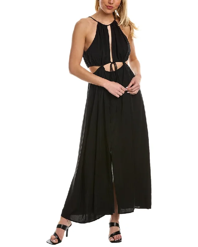 Women's maxi dress thread sweep -ASTR the Label Mid Cutout Maxi Dress