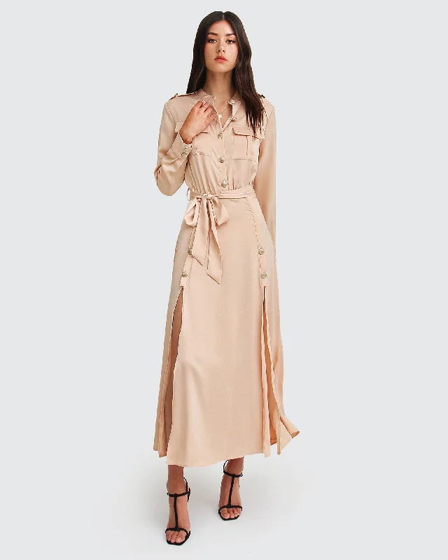 Women's maxi dress core ripple -Lover To Lover Maxi Shirt Dress