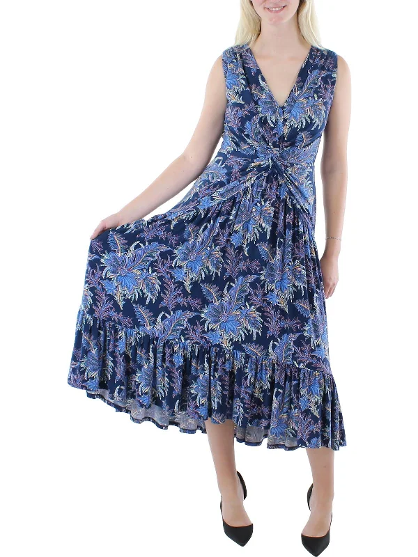 Women's maxi dress craft flow -Womens Floral Long Maxi Dress