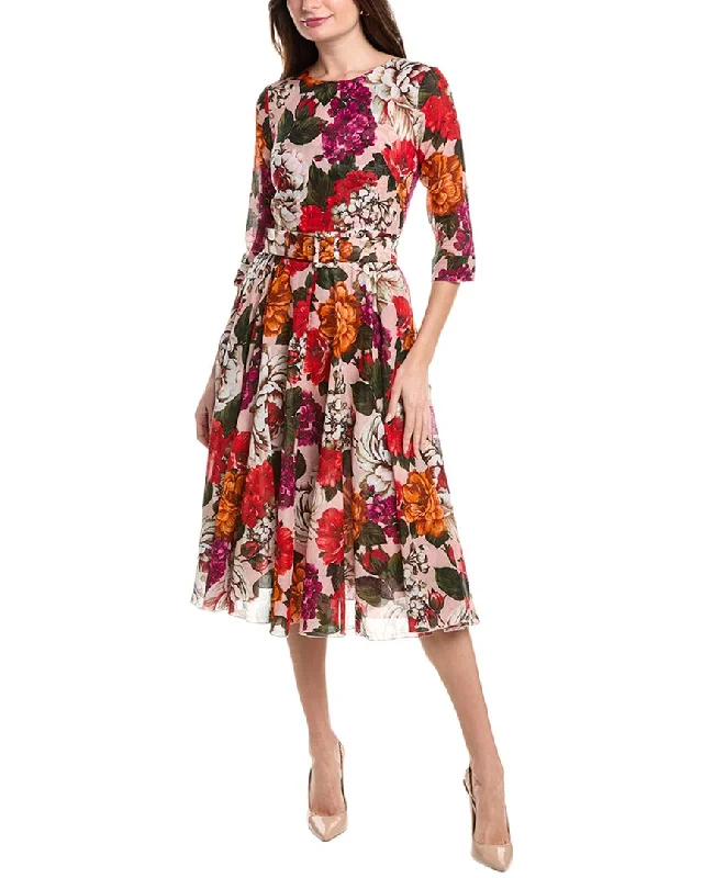 ladies-shirt-dress-puff-sleeve-Samantha Sung Aster Shirtdress