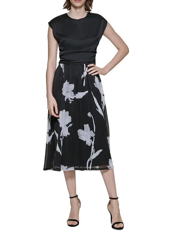 ladies-midi-dress-weekend-whisper-Womens Chiffon Printed Midi Dress