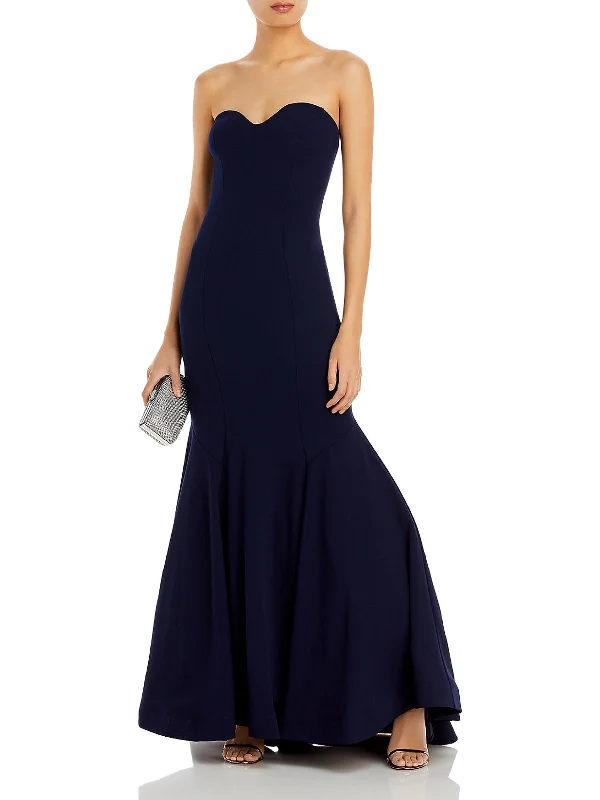 Women's bodycon dress interview -Womens Strapless Bodycon Evening Dress