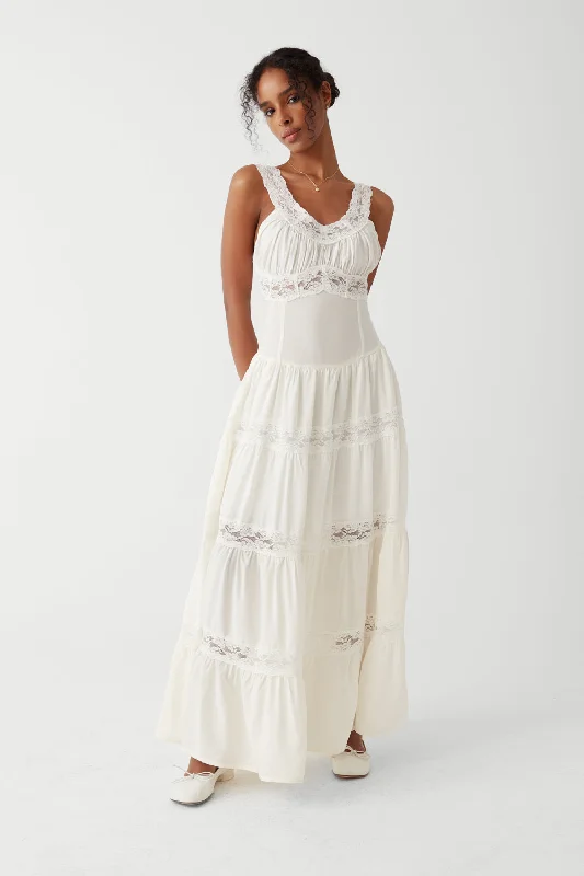 Women's maxi dress core ripple -Dakota Maxi Dress - White