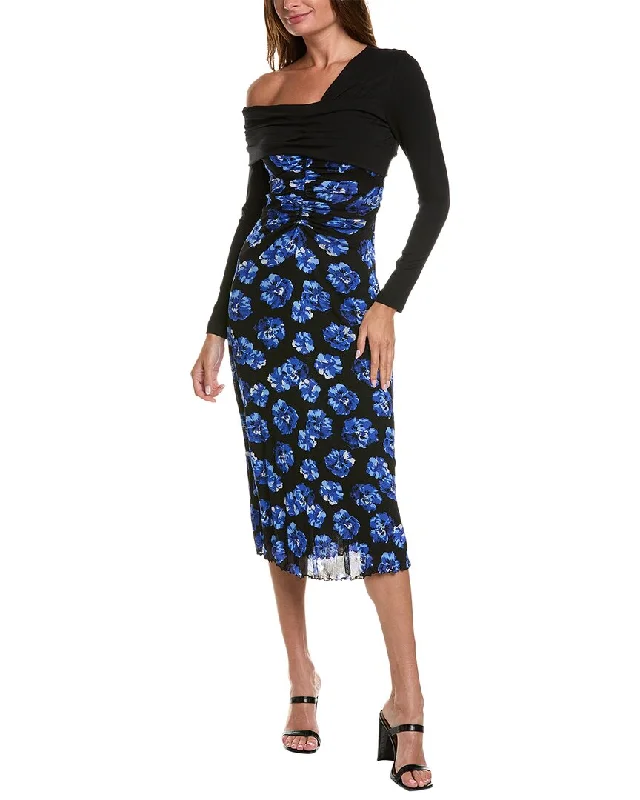 ladies-midi-dress-dark-dream-Diane von Furstenberg Leia Midi Dress