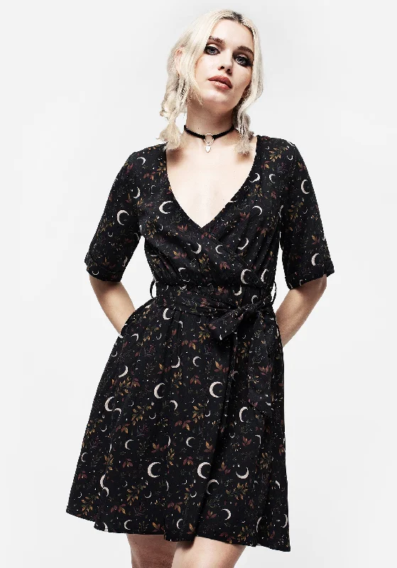 ladies-mini-dress-pearl-punch-Sickle Moon Mini Wrap Dress