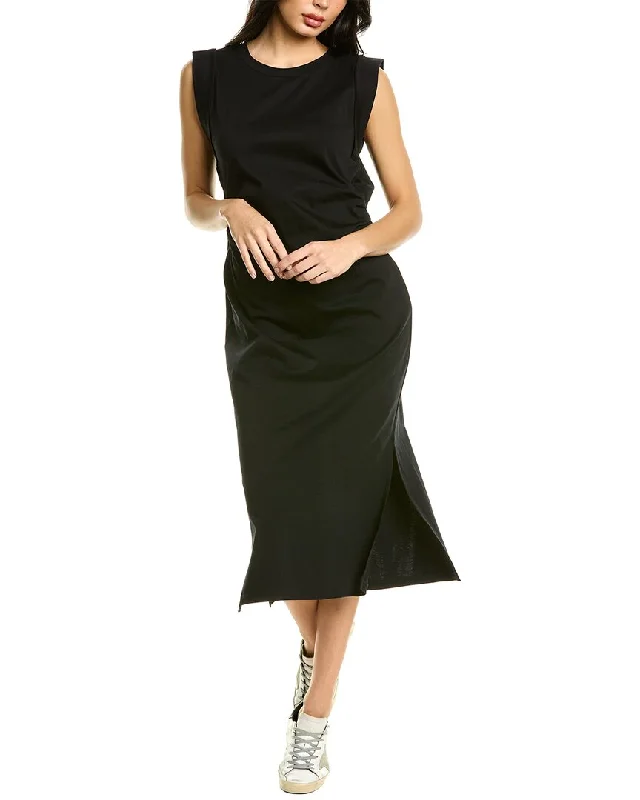 ladies-midi-dress-office-orchid-Vince Waist Tie Midi Dress