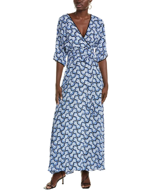 Women's maxi dress wave flow -Diane von Furstenberg Eloise Maxi Dress