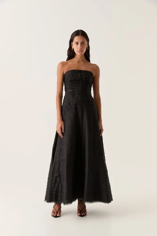 Women's maxi dress gem sweep -Soundscape Maxi Dress